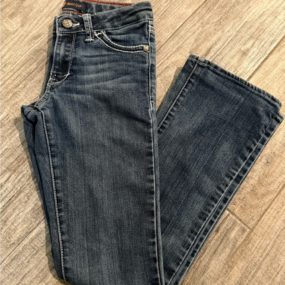 Girl’s Levi's Dark Blue Bootcut Jeans.